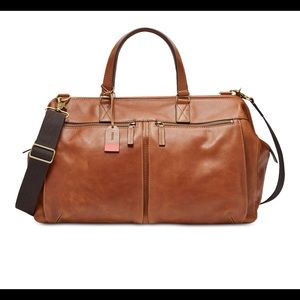 Men’s leather duffel bag
